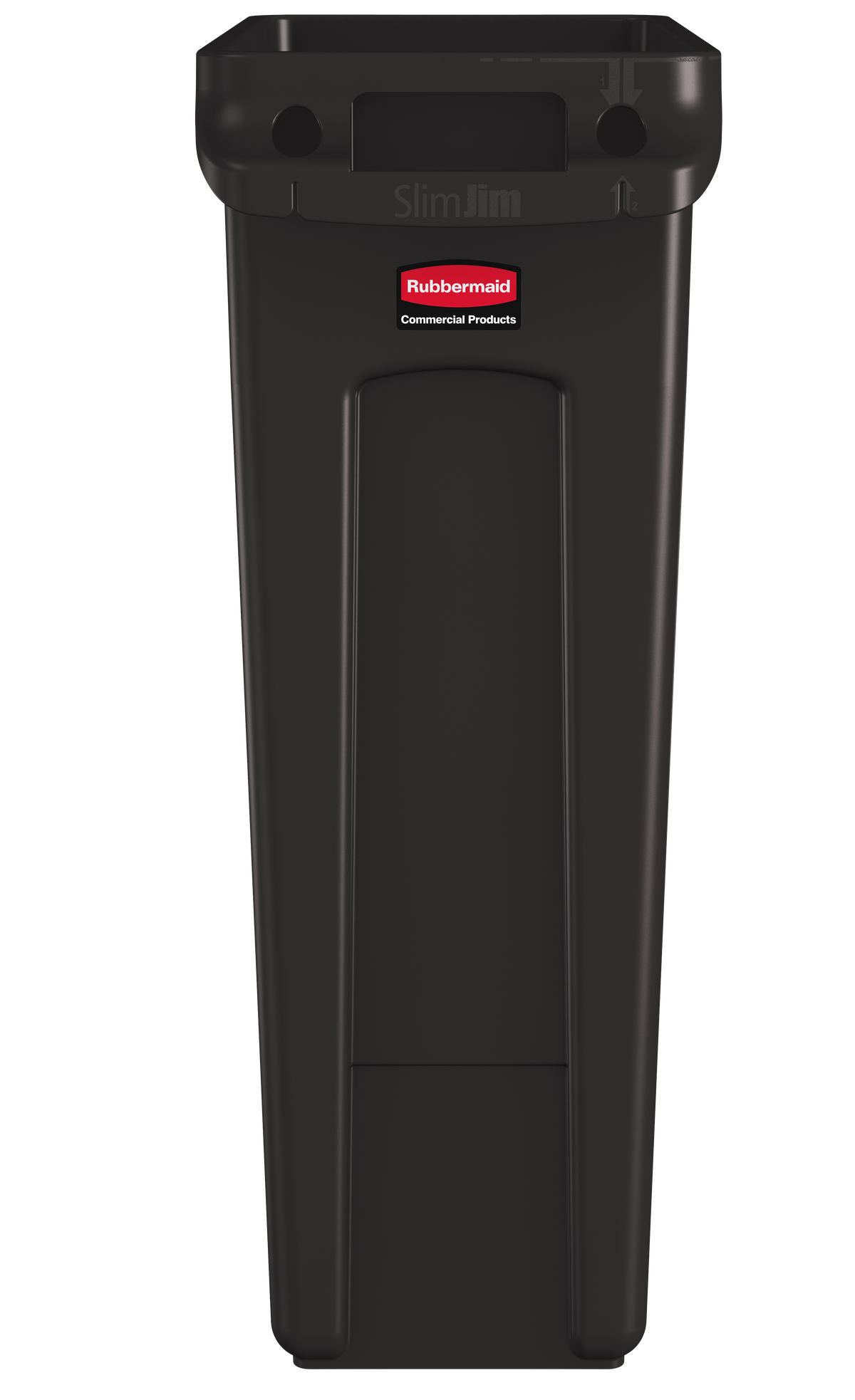 Slim Jim® Abfalleimer mit Luftkanälen, 87 l, Braun