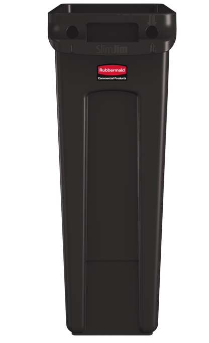 Slim Jim® Abfalleimer mit Luftkanälen, 87 l, Braun