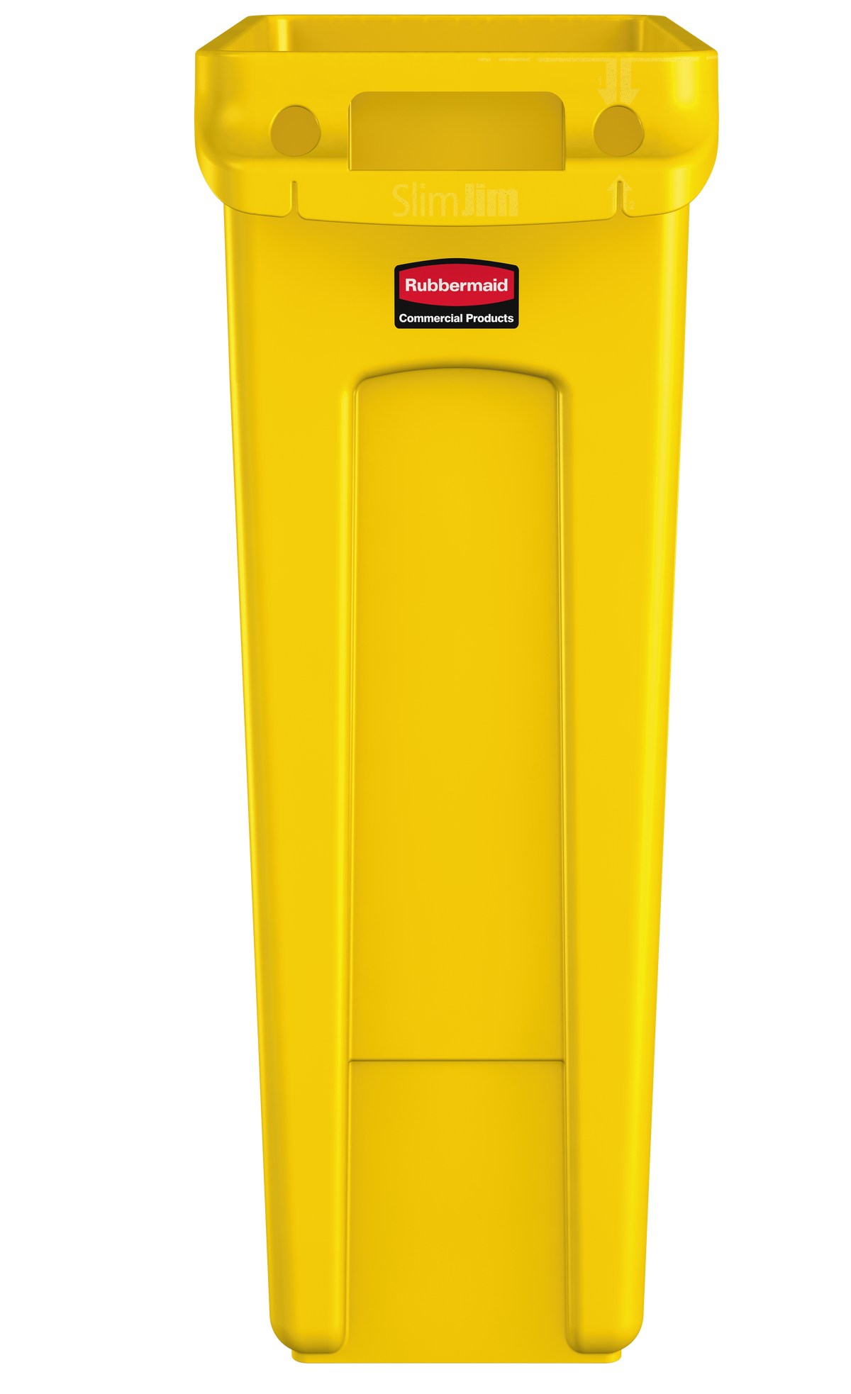 Slim Jim® Abfalleimer mit Luftkanälen, 87 l, Gelb