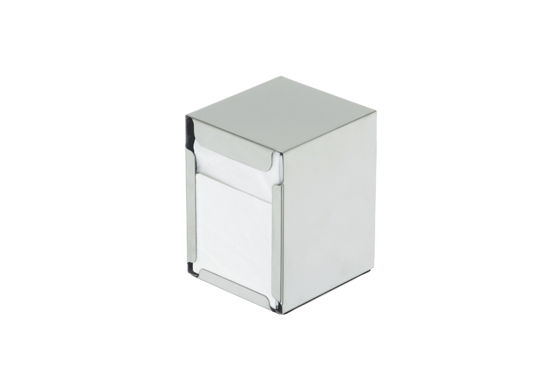 Serviettenhalter aus Edelstahl.