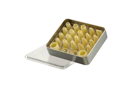 Spritzbeutel-Tüllen in Aufbewahrungsbox.