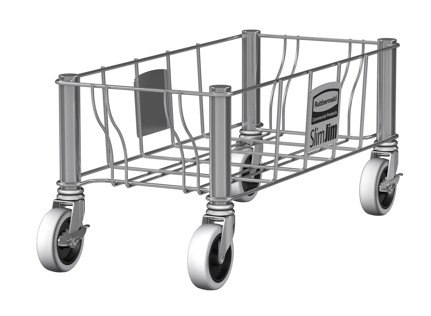 Slim Jim® Transportroller Edelstahl, für 60/87 l Behälter