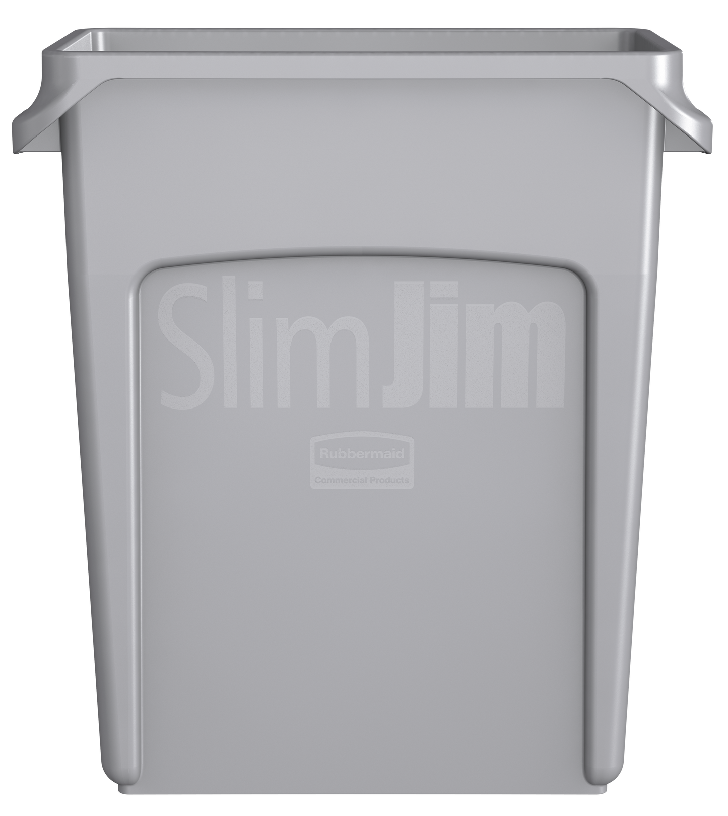 Slim Jim® Abfalleimer mit Luftkanälen, 60 l, Grau