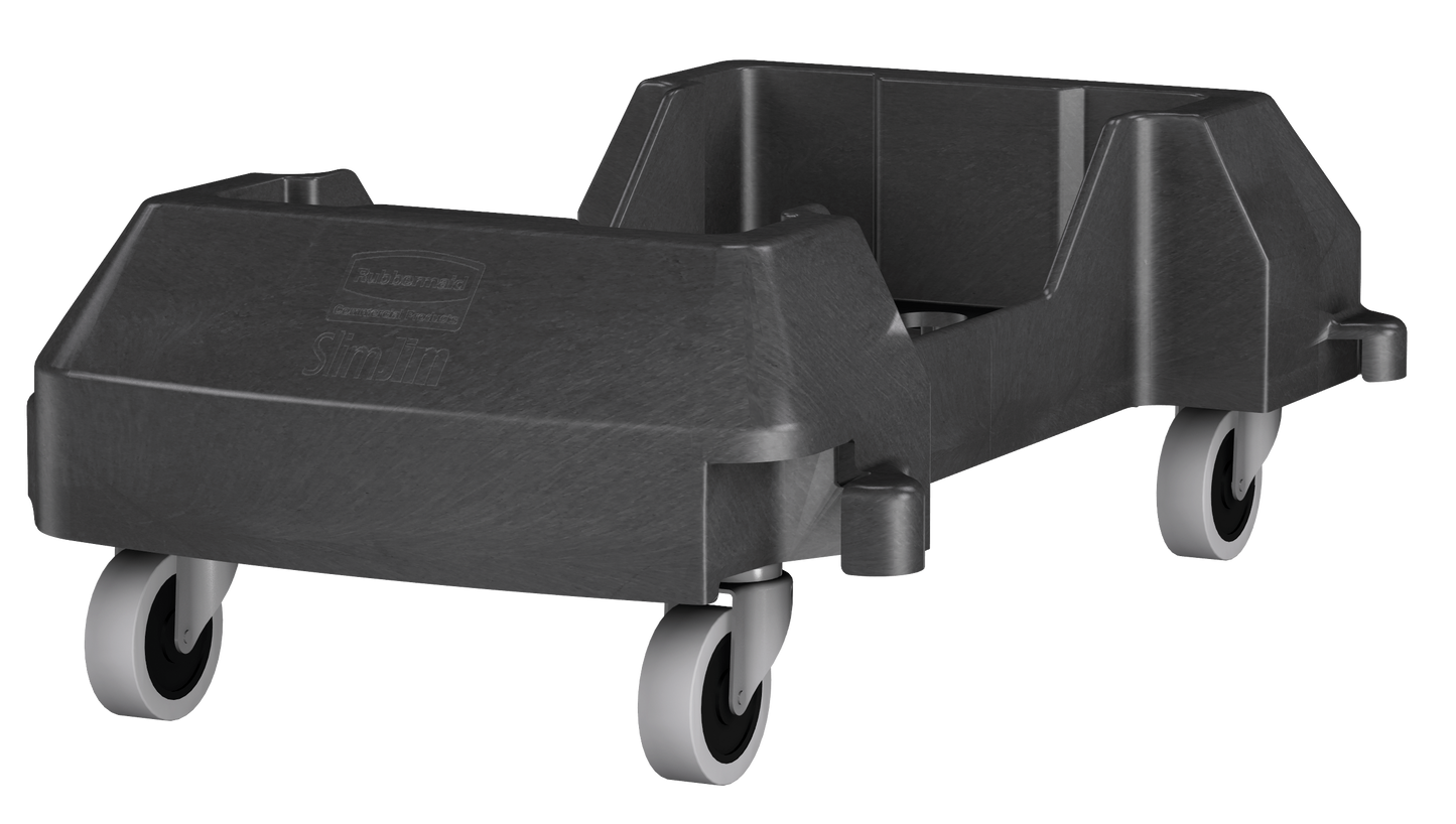 Slim Jim® Transportroller Kunststoff, für 60/87 l Behälter, Schwarz