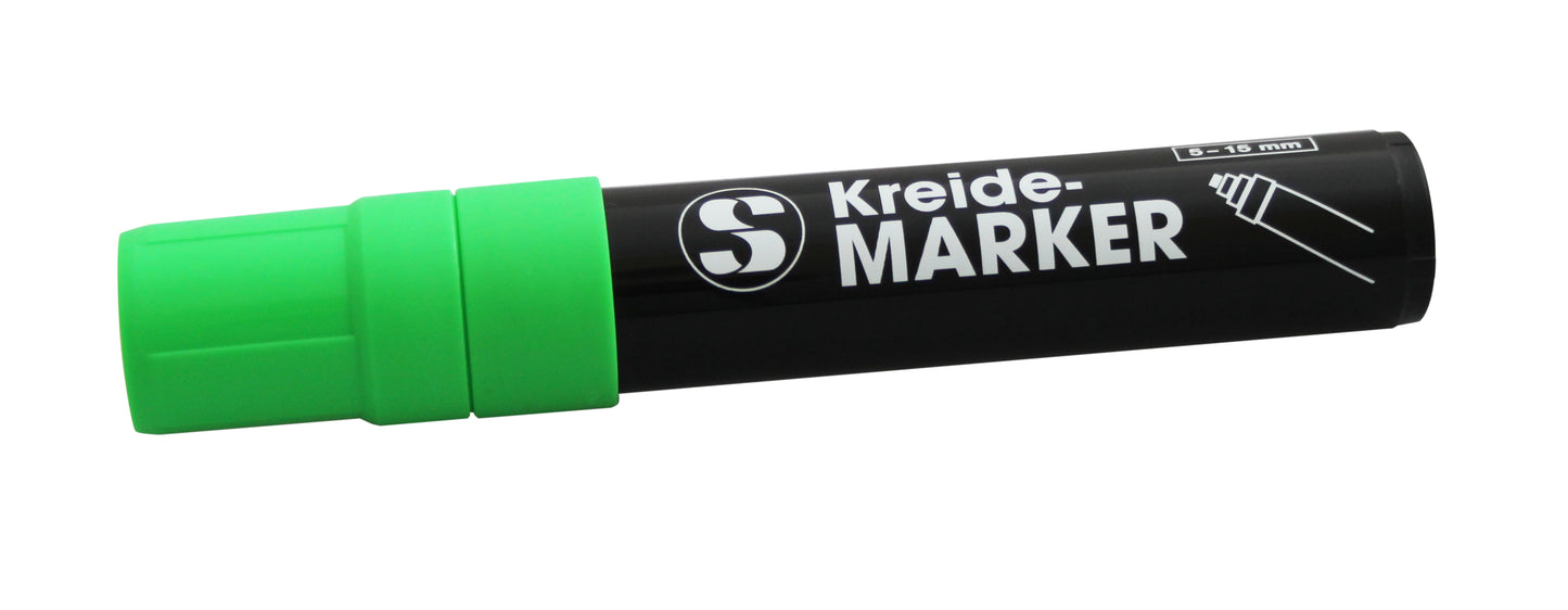 Grüner Kreidemarker für Gastronomie.