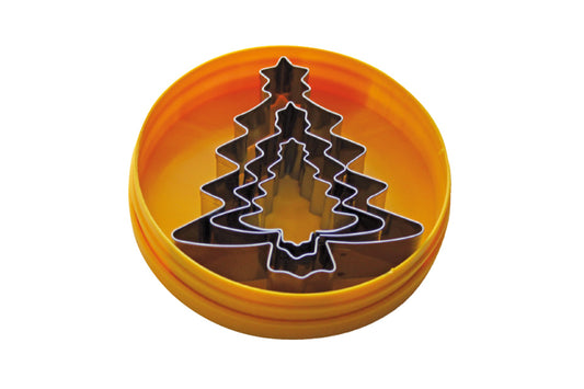 Plätzchenausstecher in Weihnachtsbaumform.