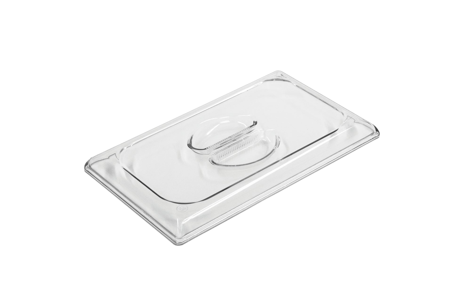 Transparente Gastronomie-Behälterabdeckung.