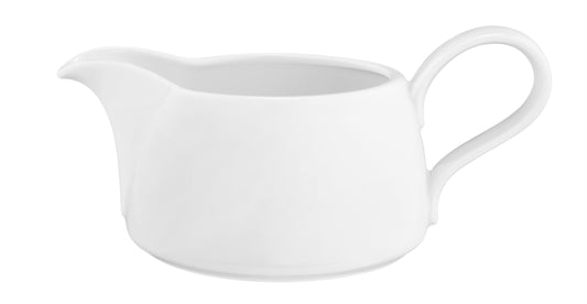 Weiße Porzellankanne mit Henkel