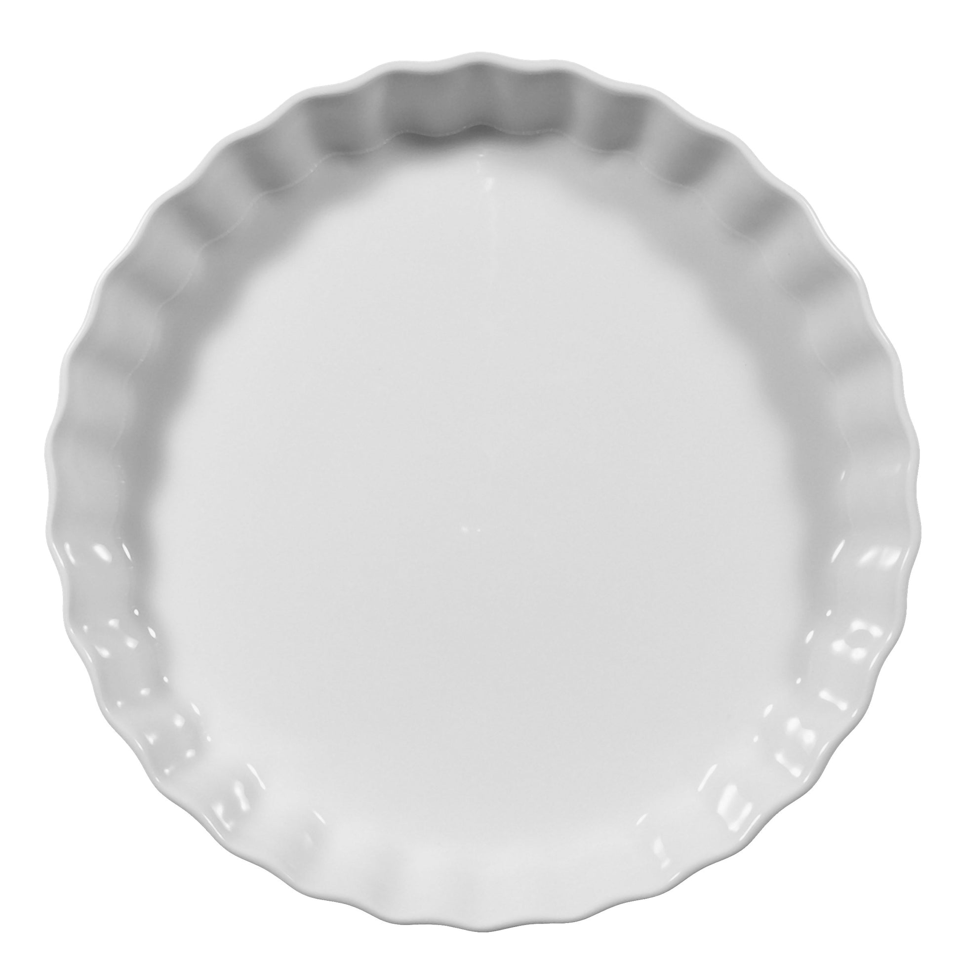 Weiße Tarteform aus Keramik