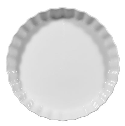 Weiße Tarteform aus Keramik