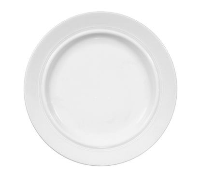 Leere weiße Servierplatte