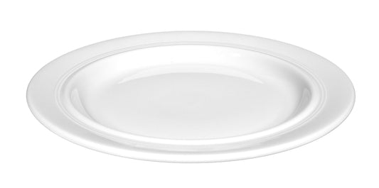 Weiße Speiseplatte aus Porzellan