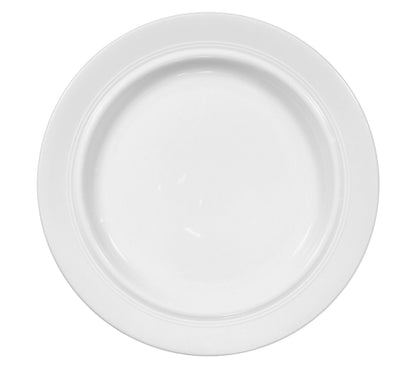 Weiße Speiseplatte aus Porzellan