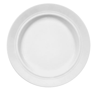 Leere weiße Servierplatte