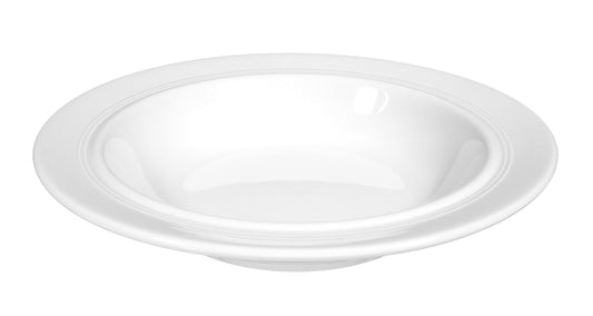 Weißer Teller aus Porzellan