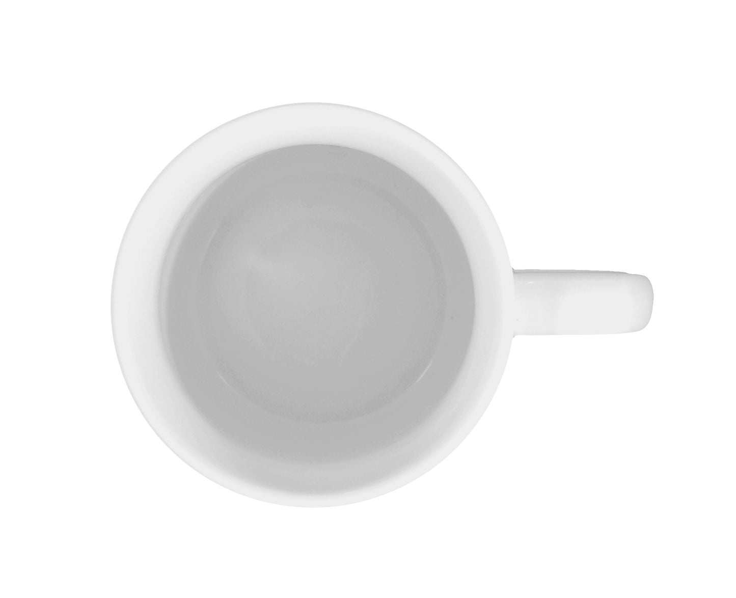 Weißer Keramik-Kaffeebecher