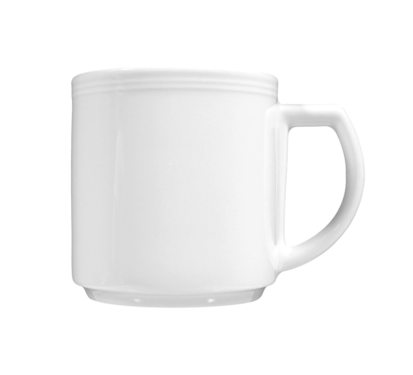 Weiße Keramik-Kaffeetasse