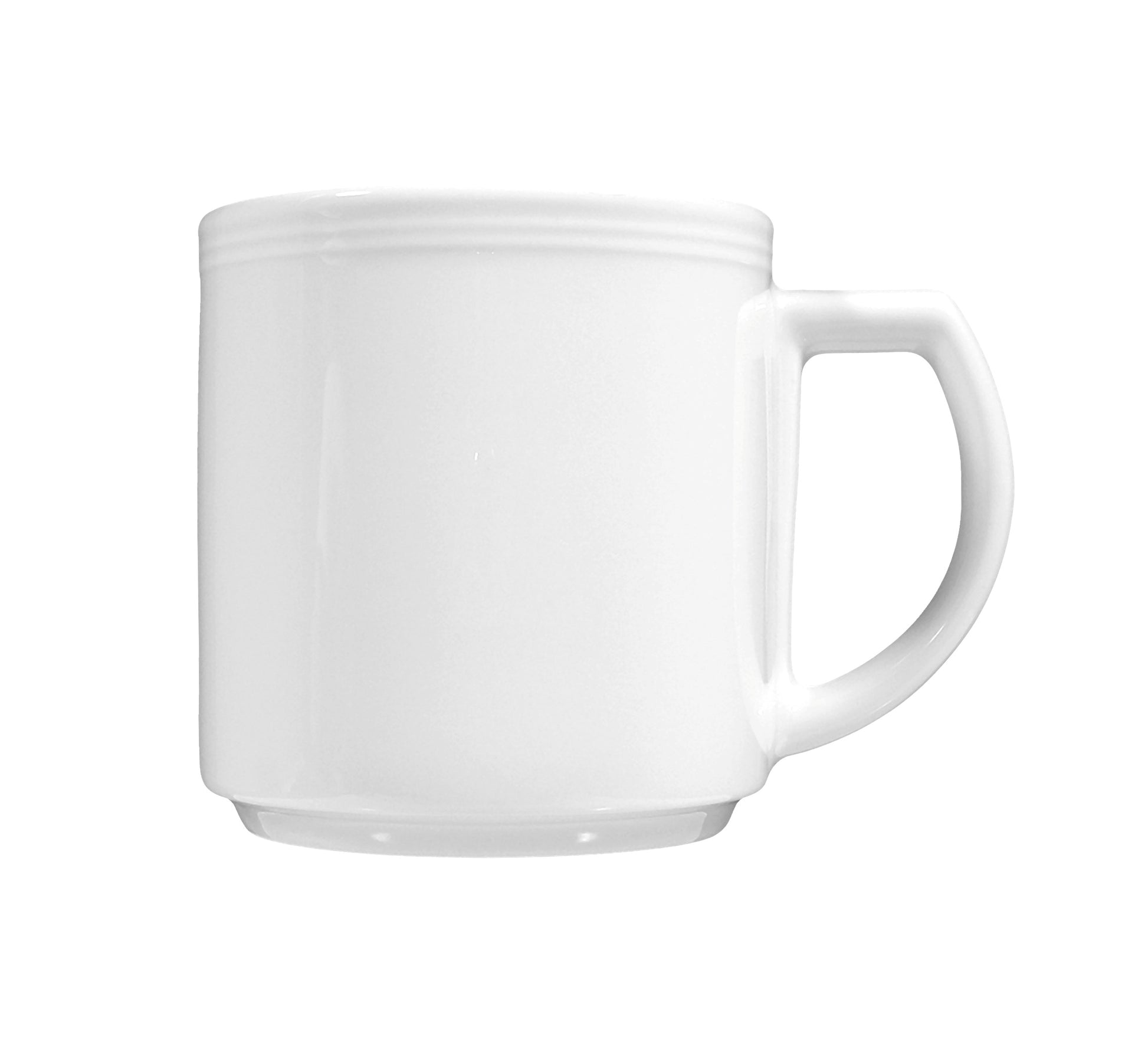Weiße Keramik-Kaffeetasse
