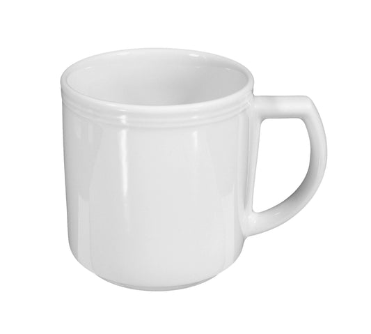 Weiße Keramik-Kaffeetasse