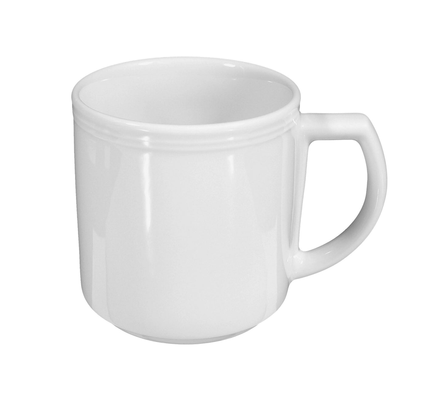 Weiße Keramik-Kaffeetasse