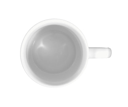 Weiße Keramik-Kaffeetasse