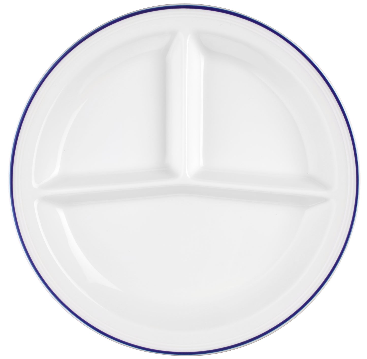 Leerer, weißer, geteilter Gastronomieteller