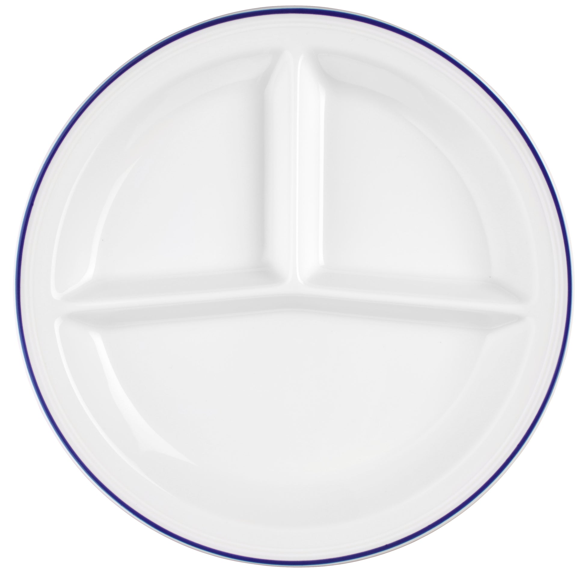 Leerer, weißer, geteilter Gastronomieteller