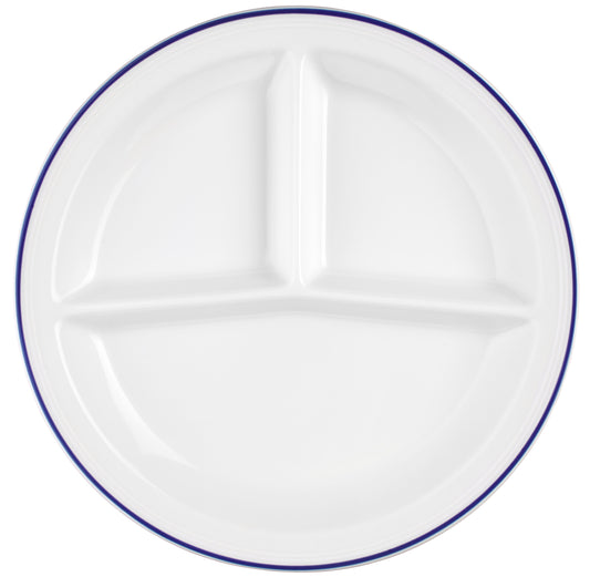 Leerer, weißer, geteilter Gastronomieteller