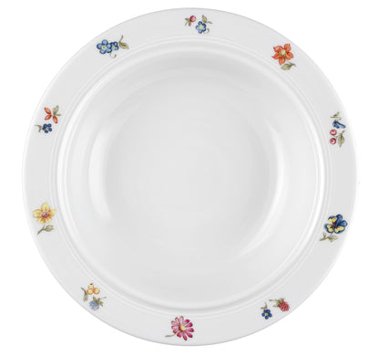 Brotzeitplatte mit Blumenmuster