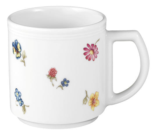 Porzellan-Tasse mit Blumenmuster