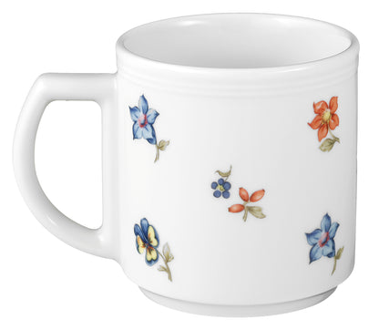 Porzellan-Tasse mit Blumenmuster