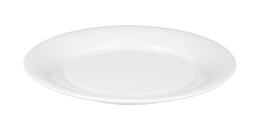 Weißer leerer Porzellanteller