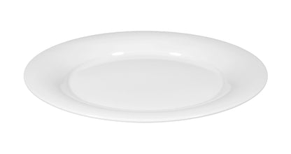 Weiße Tellerplatte aus Porzellan