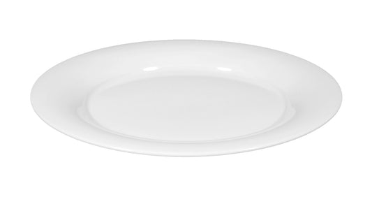 Weiße Tellerplatte aus Porzellan
