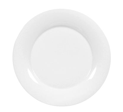Weiße Tellerplatte aus Porzellan