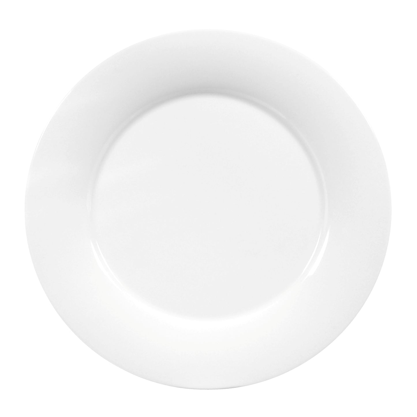 Leere weiße Teller für Gastronomie