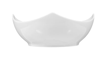 Weiße Schale, modernes Design, leer