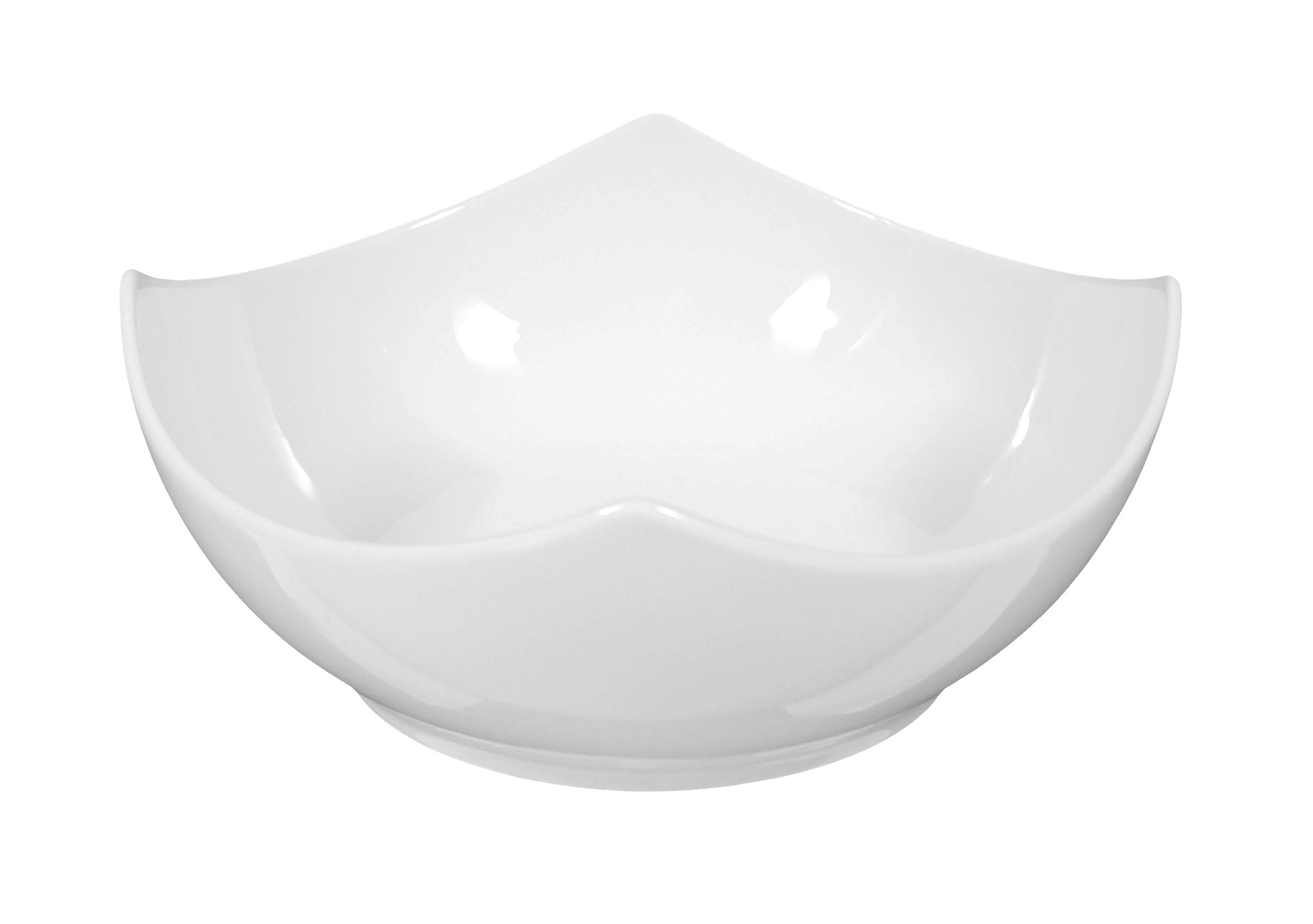 Weiße Schale, modernes Design, leer