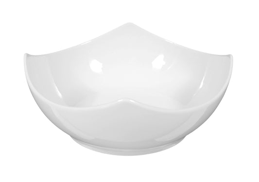 Weiße Schale, modernes Design, leer