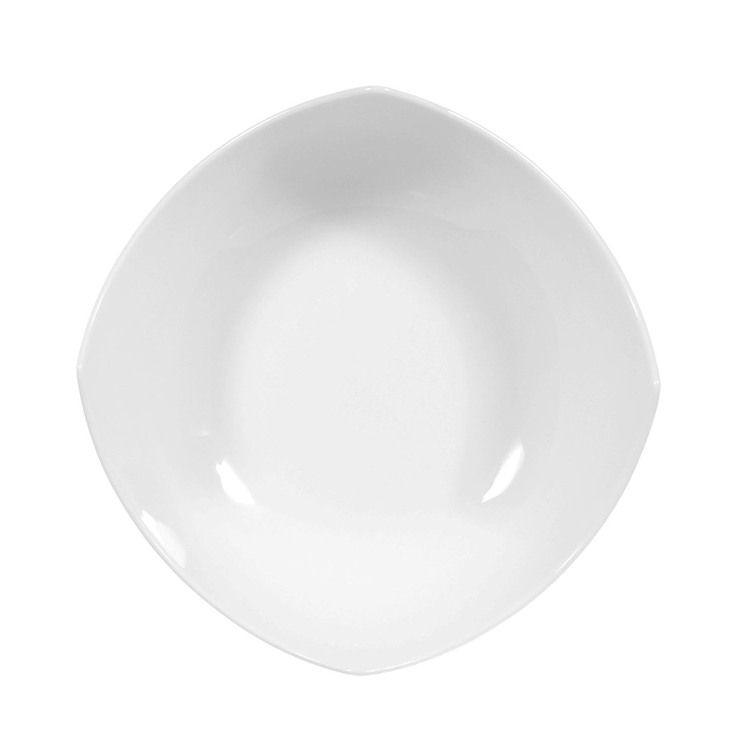 Weiße Schale, modernes Design, leer