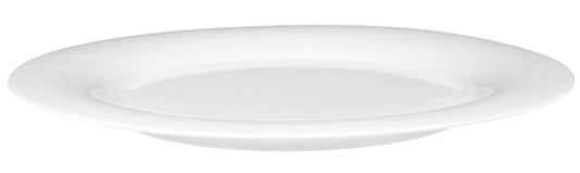 Weißer, leerer Porzellanteller, Gastronomie.