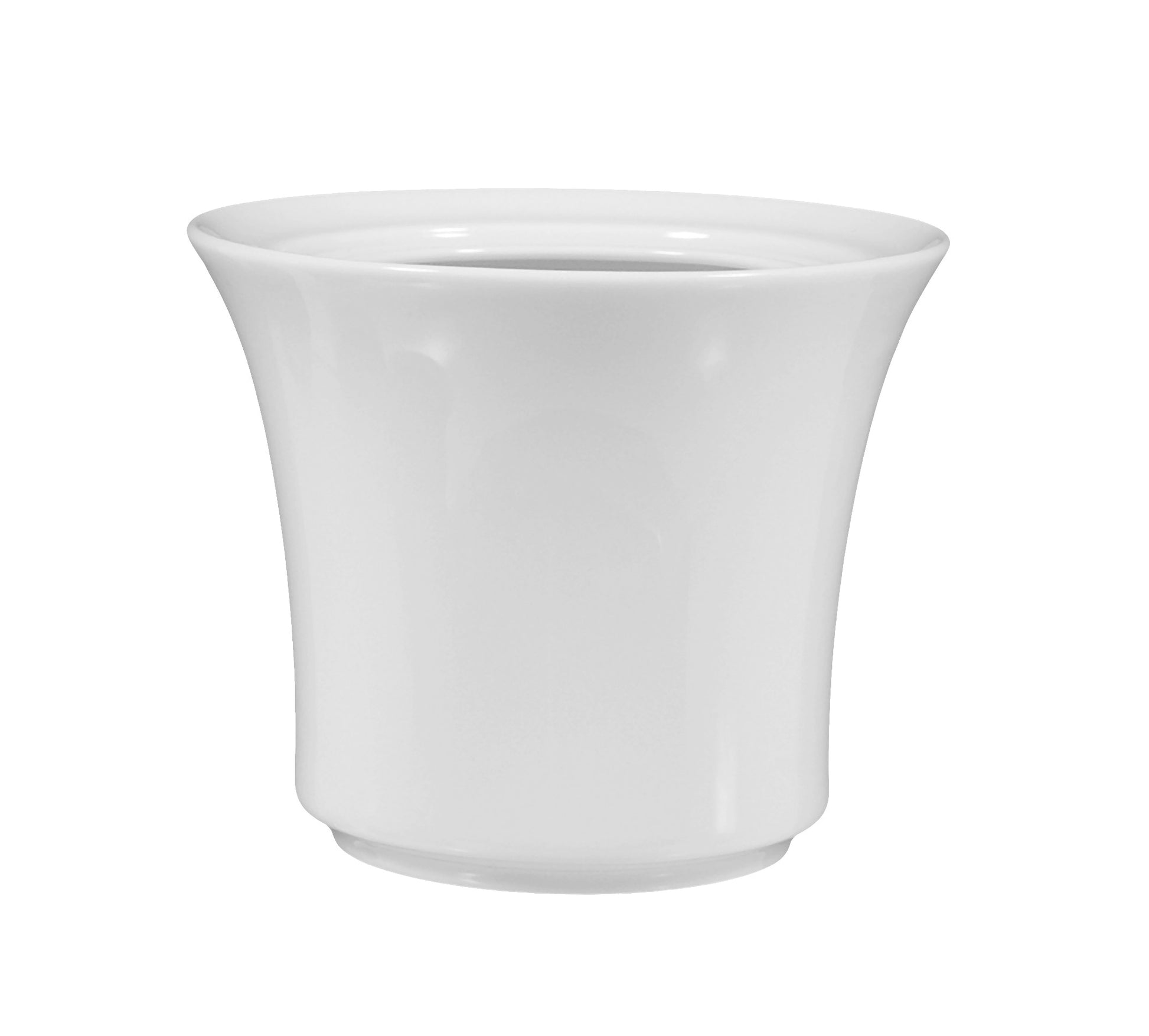 Weiße Tasse mit Deckel