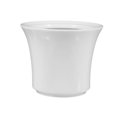 Weiße Tasse mit Deckel