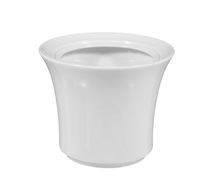 Weiße Tasse mit Deckel