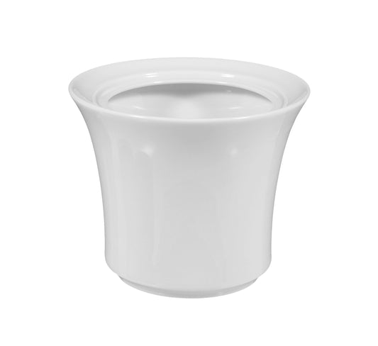 Weiße Tasse mit Deckel
