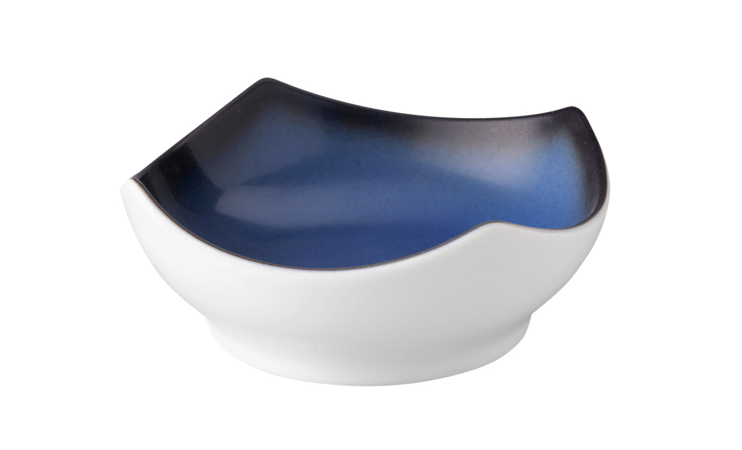 Moderne Schale, blau-weiß, Gastronomie.