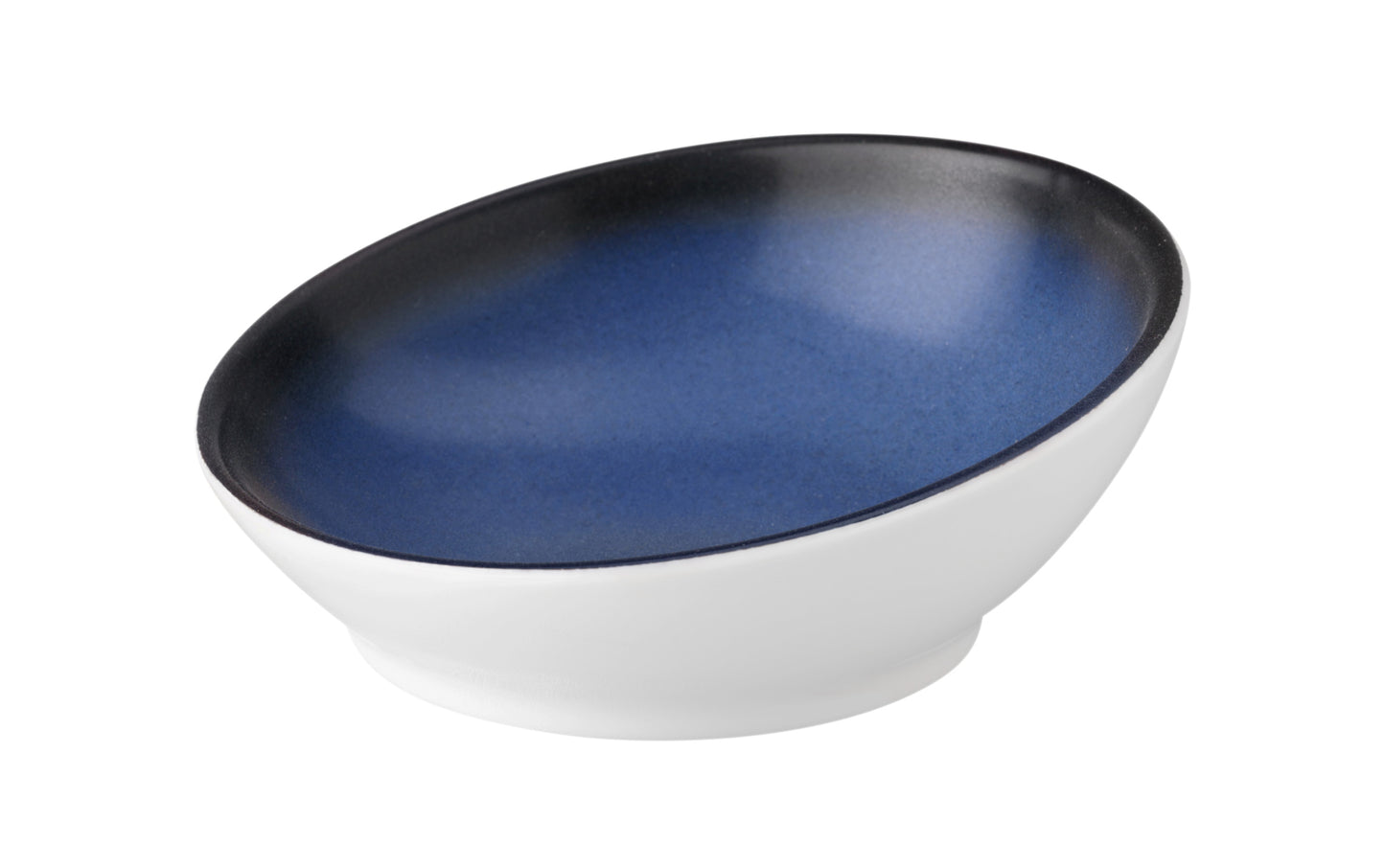 Moderne, blaue Schale für Gastronomie