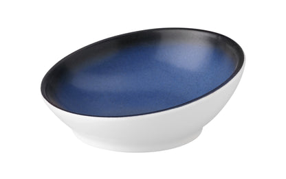 Moderne, blaue Schale für Gastronomie