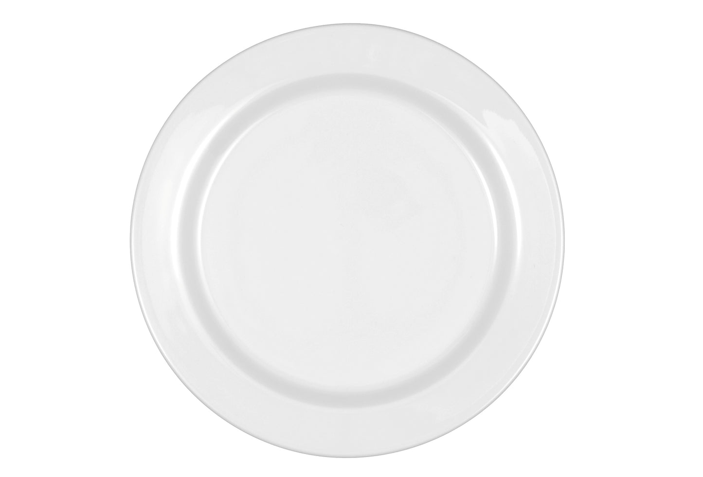Leerer weißer Gastronomie-Teller, Porzellan
