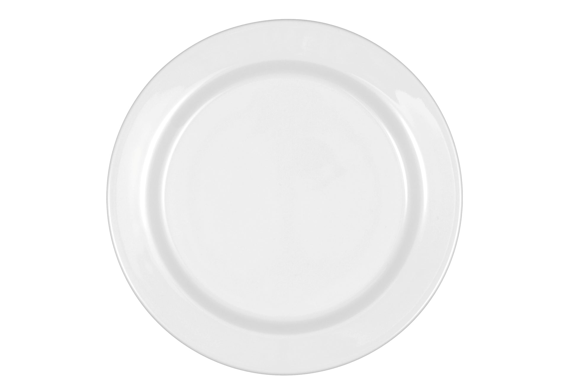 Leerer weißer Gastronomie-Teller, Porzellan
